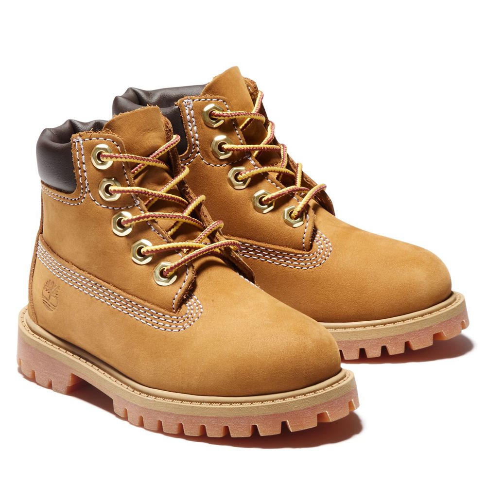 Bocanci 6-Inch Timberland Copii Maro - Toddler Premium Waterproof - Romania - WGMPOR162